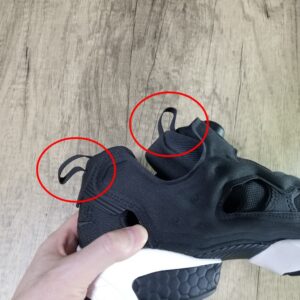 インスタポンプフューリーの輪っか状のタグ紐