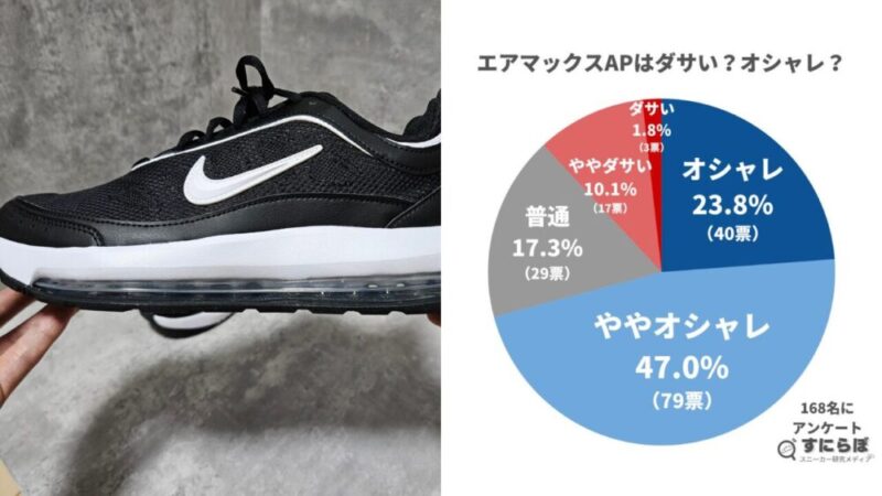 エアマックスAPはダサい？それともオシャレ？168名にアンケート調査を実施