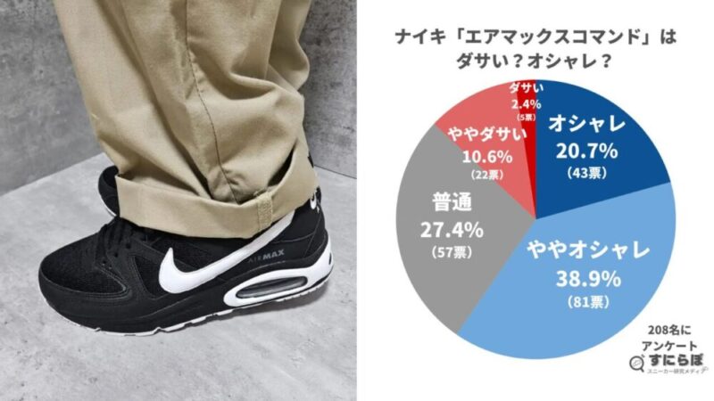 エアマックスコマンドは本当にダサいのか？208名の声で解き明かす