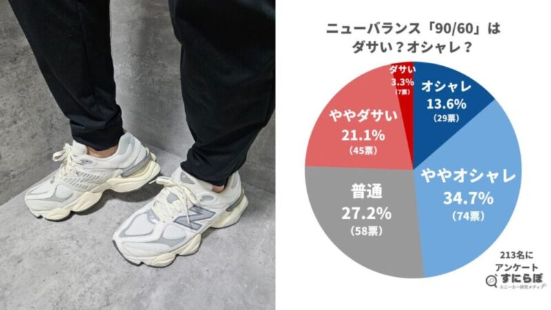 213人に聞いた！ニューバランス9060はダサい？デザインから