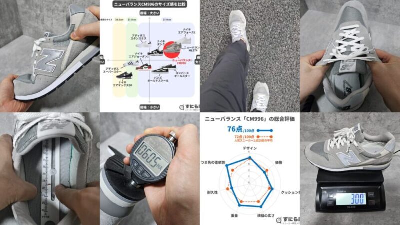執筆中【レビュー】ニューバランス996のサイズ感や履き心地を解説！良い・悪い点も紹介