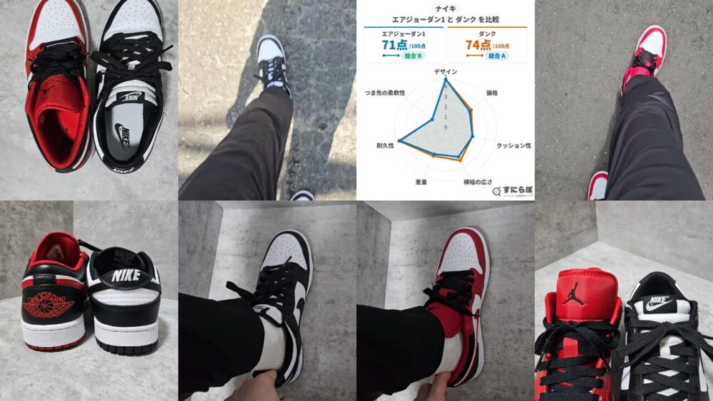 履いて検証】ナイキ「エアジョーダン」と「ダンク」の違いは？人気 