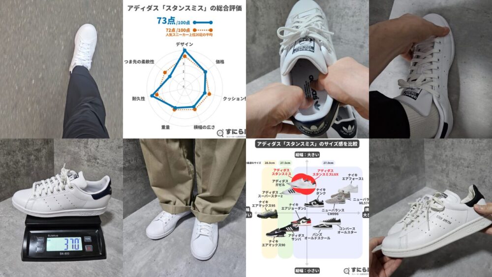 スニーカーマニアがスタンスミスのサイズ感や履き心地を独自アンケートも含めて徹底比較